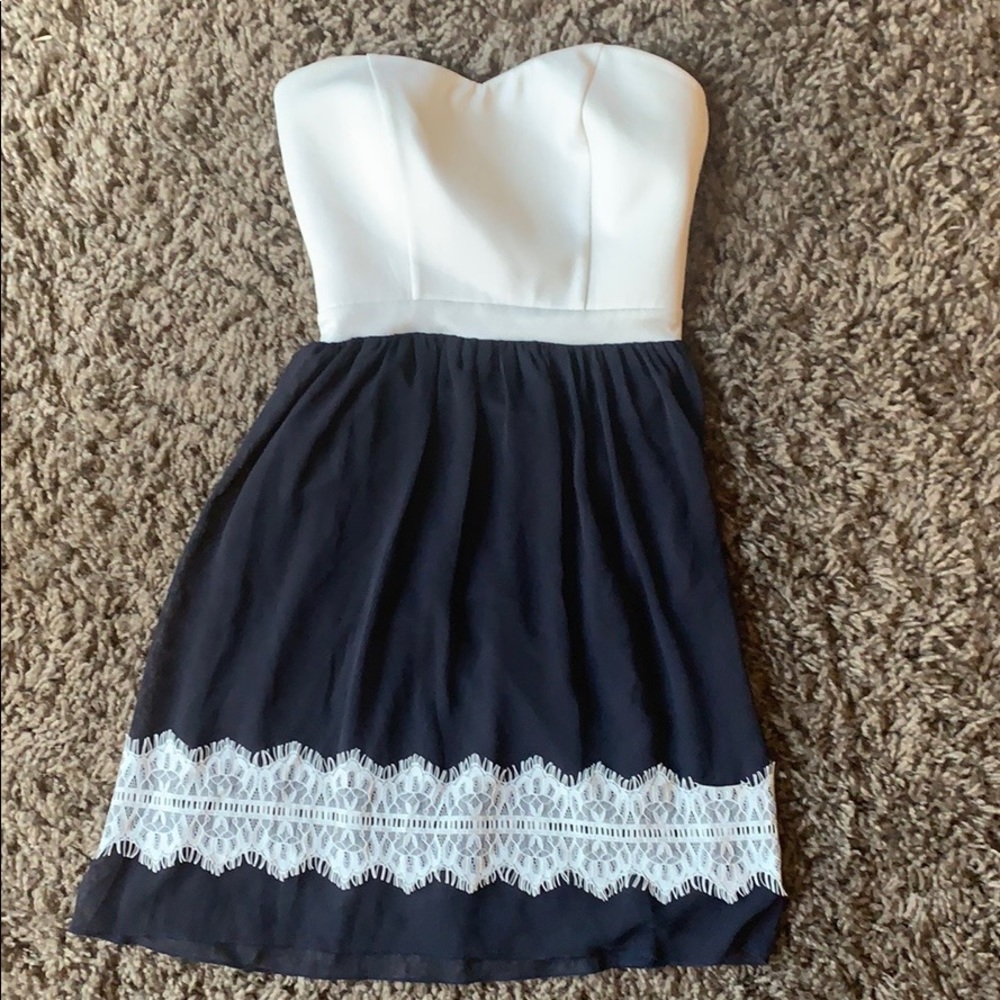Navy blue formal dress